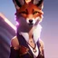 Placeholder: award winning portrait painting of a female anthropomorphic fox, (backlighting:1.4), digital painting, concept art, smooth, sharp focus, rule of thirds, intricate details, medium shot, (shallow depth of field:1.1), 4k, furry, fluffy, fursona, large tail, fluffly tail