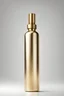 Placeholder: GOLD COSMETIC BOTTLE ON WHITE BACKGROUND