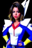 Placeholder: Adriana Chechik dressed as a Gundam