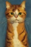 Placeholder: Portrait of a cat by Van Gogh