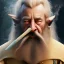 Placeholder: Dwarf beauty, smoking a pipe, full HD, 4K, 8K, very real and with fine and detailed details, realistic and really alive, taken from the movie Lord of the Rings, oil paint