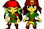 Placeholder: Cartoony and muscular Captain Jack Sparrow, Legend Of Zelda: Wind Waker style, stylized, colorful, adventurous.