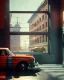 Placeholder: Scene, realistic image, Edward Hopper style, retro futuristic, concept art, smooth, unreal engine 5, god lights, ray tracing, RTX, lumen lighting, ultra detail, volumetric lighting, 3d.