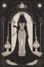 Placeholder: tarot card design, illustration, feminine, highest aesthetic score, simple vector