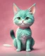 Placeholder: A delightful and adorable cartoon illustration featuring a cute mint-colored cat against a charming pink background, (delightful illustration:1.4), (adorable cartoon cat:1.5), (charming pink background:1.3), (expressive mint hues:1.2), inspired by the styles of cute cartoon artists, trending on ArtStation, Intricate, Sharp focus, vibrant lighting, (whimsical:1.4), (playful ambiance:1.3), (lush fur details:1.5), Cartoon, Masterful, Captivating, High Detail, Cinematic view