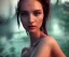 Placeholder: Realistic detailed perfect face portrait of a insane young beautiful top model woman in short open dress. Sensual, volumetric lighting, Unreal Engine 5, 3D Animation Quality, Octane Rendering. A masterpiece. There are water, trees. vivid colors.