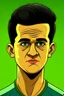 Placeholder: Philippe Coutinho Brazilian football player ,cartoon 2d