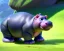 Placeholder: baby hippo, natural environment, photojournalism, hyper detailed, hyper realism, pixar character, sweet and gentle, friendly,