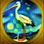 Placeholder:  stork Bird by Van Gogh