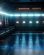 Placeholder: A male team in a futuristic sport are lined up in their changing room, , waiting to be inspected by their AI masters in a fantastical future