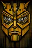 Placeholder: Transformer face portrait painting.