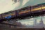 Placeholder: close up train+Elevated train+corner train+train on sea +alphonse mucha, greg rutkowski,matte painting, cryengine, hyper detailed, felix kelly, fantasy art, seb mckinnon