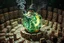 Placeholder: ai magic show on marble labyrinth merrygoround presentation wow effect smoke bunnies awesome awesome gaffa tape dwarf magician with scary hat on awake within a dream inside a circular saw blade Alice in wonderland and cards with crosses and bunny inside a big transparent dice with fire tornado splashing in it all contained within a circle of dominoes that has only green starry color on its background outside and the weirdest screaming audience