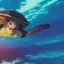 Placeholder: Turtle deep water loghts night, unreal 5, octane render, cinema4d, redshift render, hyper realistic, cenematic, vibrancy, synthwave, retouch, centered, dynamic lighting, dramatic lighting, 4k, highly detailed, attractive beautiful, realistic, virtual reality, epic composition, holographic,