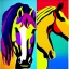 Placeholder: horses pop art