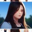 Placeholder: red long haired woman, casual clotting, realistic, HD4k, watery cloud background, close up shot,