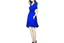 Placeholder: full body of a brown haired anime manga pregnant girl in dark blue dress with eyeglasses