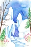 Placeholder: SKETCH WATERCOLOR PASTEL COLOURS - “The Ice Garden”