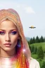 Placeholder: ufos rainbows,beautifuls paysages, fantastic colours,cosmic woman ,beautiful ufos rainbow, admiral from the future,