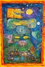 Placeholder: Existential vertigo; a mashup of the styles of Hundertwasser, Van Gogh, and Klee