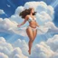Placeholder: God is a woman in the sky and wears undergarments in cloud