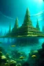 Placeholder: pemandangan atlantis di dalam air dengan peradaban super maju nya