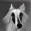 Placeholder: borzoi black and whie photorealistic style