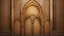 Placeholder: Hyper Realistic Bright-Glowing-Golden-Islamic-architecture-pattern on rustic-brown-rustic wall