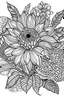 Placeholder: beautiful bellflowr with details,without defects, floral, coloring book, vector, white background, outline , high qualite,professional