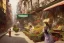 Placeholder: A greengrocer in colorful genoa street+Italian sea+alphonse mucha, greg rutkowski,matte painting, cryengine, hyper detailed, felix kelly, fantasy art, seb mckinnon