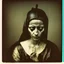 Placeholder: Photorealistic polaroid nothingness and distressing anguish old wooden figure wasteland night, Hieronymus Bosch, shot on Hasselblad, movie shot, details of the dress accentuated, nightmare, hypermaximalist, obsessive, hypnotic