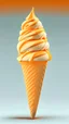 Placeholder: Orange Ice cream cone