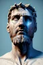 Placeholder: Ultra Realistic image, Roman sculpture, white luxury marble material, Lionel Messi, gold crown of natural thorns, god crown, Renaissance style, sun rays background, waist up portrait, epic, celestial, cinematic lighting, God lights, 4k resolution, smooth details, soft lighting, unreal engine 5, art station, substance 3d.