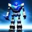 Placeholder: Metal blue transformer robot android