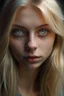 Placeholder: Blonde girl with different eyes