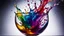 Placeholder: Splash! Multicoloured ink drops diffusing gently into a glass vessel full of water, amazing detail, beautiful composition, award-winning photograph, astonishing realism, 85mm lens, adjust perspective