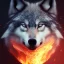 Placeholder: wolf, fire, forest, red, masterpiece, expert, 8K, hyperrealism, sharp focus, cinematic lighting