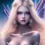 Placeholder: magnifique belle sexy fairy souriante avec de magnifiques ailes et des cheveux longs blonds,yeux bleus