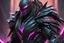 Placeholder: Venom Shredder in 8k solo leveling shadow artstyle, sombra them, close picture, rain, Shredder helmet, neon lights, intricate details, highly detailed, high details, detailed portrait, masterpiece,ultra detailed, ultra quality