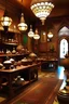 Placeholder: tea shop inside Arabian Nights tebles