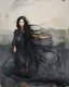 Placeholder: Artists Richard Burlet and Tran Nguyen…the girl from nowhere…otherworldly ethereal beauty… Shadow-Soul Black…Wanderer Ink…Dusk-Drifter Grey…Solitary Figure Umber… Modifiers: Zdzisław Beksiński Picasso naive art Henri Matisse Alex Grey Andy Warhol Paul Klee Wassily Kandinsky Otto Dix Paul Cezanne Ernst Ludwig Kirchner Tim Burton graffiti Johannes Vermeer Francis Bacon Max Ernst Pino Daeni Jasper Johns Egon Schiele Mondrian Georgia O'Keeffe M.C. Escher Yuko Shimizu Joan Miró Louis Wain Victo Ngai