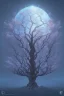 Placeholder: Vector tree set illustration a beautiful digital painting of a marble tree entertwined in tumutluous intricate blue sky at sunset, elegant, highly detailed, artstation, concept art, matte, sharp focus, art by tom bagshaw, kelogsloops and greg rutkowski