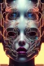 Placeholder: cyberpunk, glass body, women, portrai, open mouth, perfect skin, tron, cyborg , perfekt, real, dream, hr giger