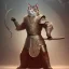 Placeholder: Character design, anthropomorphic cat dressed as a Shaolin, dark, evil, furious, epic, intricate details, finaly detailed armor, silver, golden