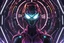 Placeholder: Machine with RGB cyber mask wearing hods in 8k solo leveling shadow artstyle, Crystal and Symbiote them, neon effect , magic circle, close picture, full body, apocalypse, intricate details, highly detailed, high details, detailed portrait, masterpiece,ultra detailed, ultra quality