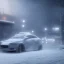 Placeholder: a car coming alive dancing in a snow storm, hyper realistic, unreal engine, 8k, ultra high resolution, realistic, photo, dramatic, oil paint, unreal engine, hyper real, ultra high resolution, 8k, lsd, acid, psychedelic, dancing, video game, mist, light rays