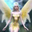 Placeholder: beautiful fairy very etheric, nice smiling, long blond hair, magic glamour pink make up, delicate colors, complete vision of very transparent golden and big wings, beautiful glamour transparent golden dress, ultra sharp focus, 8k, unreal engine 5, extremely sharp detail, light effect, soft light atmosphere, smooth, full of details, face in front, complete vision of face and hair and of the body