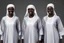 Placeholder: 4 suore africane con tunica grigia figura intera sorrisi, visi armoniosi
