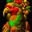 Placeholder: 100% + Base Image ::: Giuseppe Arcimboldo Tall Bird Exotic Modifiers: highly detailed sharp focus extremely detailed intricate beautiful high definition crisp quality details focused no text no watermark great depth and scale intricately detailed no frame crisp No Signature sharp details no numbers Extreme Sharpness Depth in Details Field of Depth Started from image: