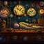 Placeholder: A drug-addicted individual is illustrated lying in bed, surrounded by old clockwork machinery and gears. As they drift off into their fantasy, the clocks come alive, each one representing a different realm of their imagination. The hands of the clocks spin backward, accelerating time, and whisking the person away to their magical dreamscape.